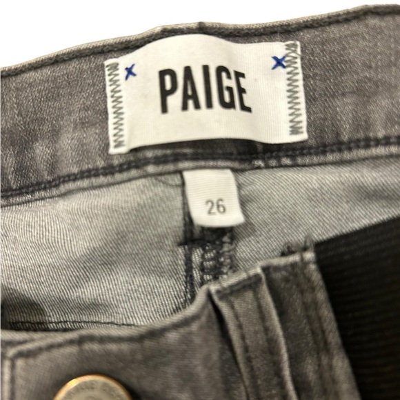Paige Denim Maternity Jeans Skinny Gray - Picture 3 of 5